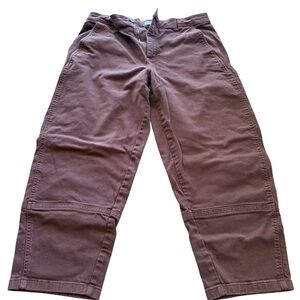 Everlane Women’s Brick Red/Orange Barrel Leg Utility Pants